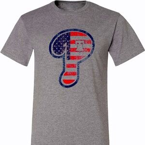 Phillies America From Hare Wear Apparel... Gray, Unisex Multiple Sizes